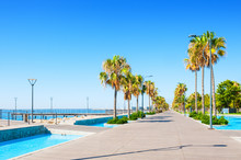 Beautiful Sea Promenade In Limassol, Cyprus