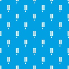Poster - physics dynamometer for laboratory work pattern seamless blue