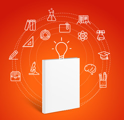 Aufkleber - Global education process concept. Vector illustration