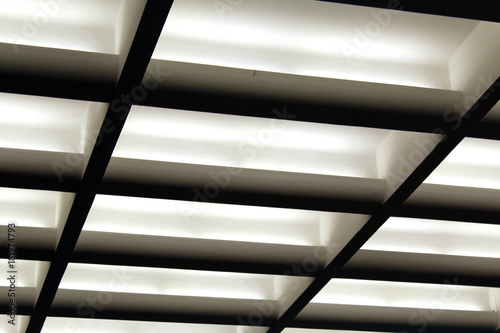 Modern Coffered Ceiling Seen In Diagonal Perspective Buy
