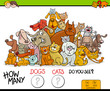 © Igor Zakowski - counting cats and dogs activity game