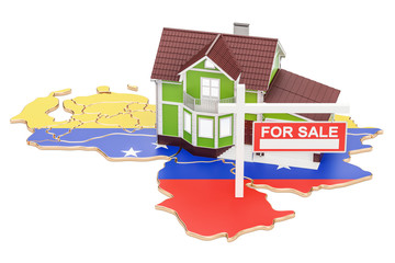 Poster - Property for sale and rent in Venezuela concept, 3D rendering