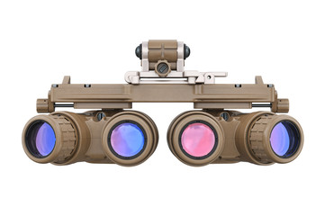 Wall Mural - Night military vision goggles, front view. 3D rendering