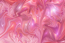 Abstract Pink Swirly Texture. Fantasy Fractal Background. Digital Art. 3D Rendering.