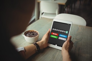 Aufkleber - Composite image of mobile display with memory cleaner