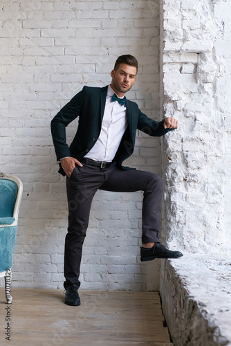 black pant white shirt grey blazer