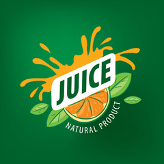 Sticker - logo of fresh juice