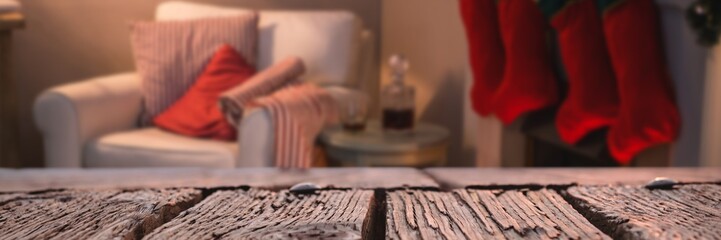 Poster - Composite image of rusty wooden plank