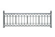 Decorative cast railings, fence.