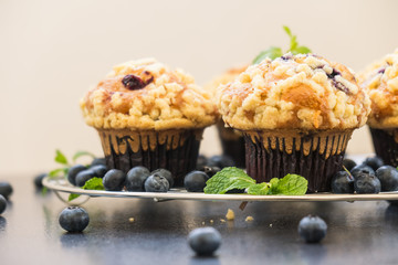 Canvas Print - Blueberry muffin