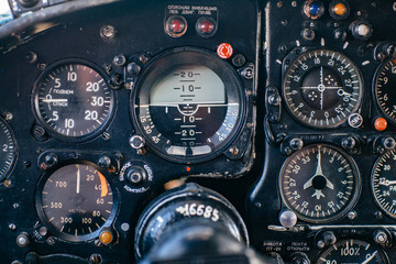 Wall Mural - View from the cockpit. What the pilot sees. 