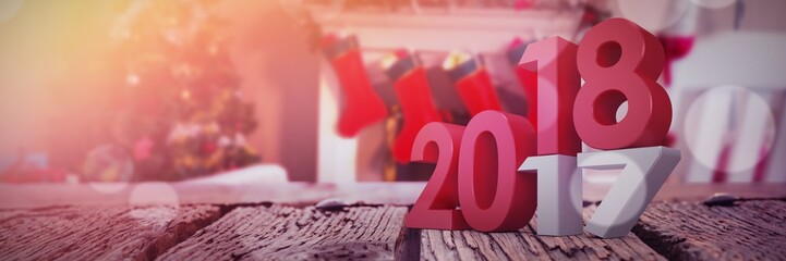 Poster - Composite image of new year numbers