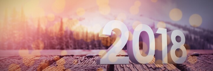 Poster - Composite image of digitally generated image of gray numbers