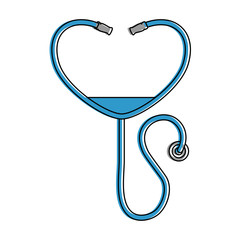 Poster - stethoscope device medical icon vector illustration design