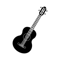 Wall Mural - Acoustic guitar music instrument icon vector illustration graphic design