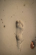 © Alan - A single foot print in white sand