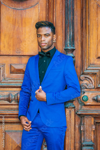 African American Man Fashion In New York Dressing Formally In