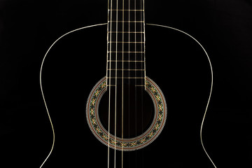 Black acustic guitar