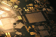 © Валерий Ярославлев - Board micro processor gold - orange and yellow color