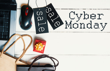 online shopping concept. cyber Monday