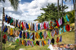 échoppe de bonnet rasta sur à Bequia sur une île de Saint-Vincent et les Grenadines