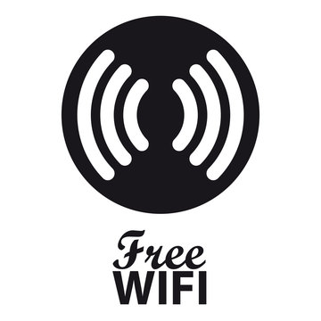 Free Wifi - Vector Icon