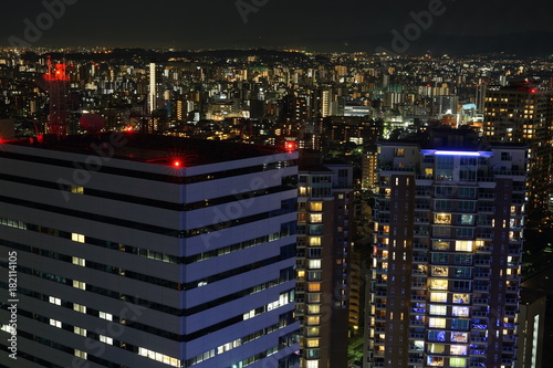 福岡タワーからの福岡市夜景 Stock Photo Adobe Stock