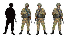 Soldier In Camouflage Uniform PART 04