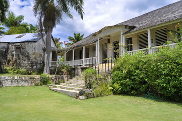 Wall Mural - Traditional Jamaican House in Good Hope, Jamaica