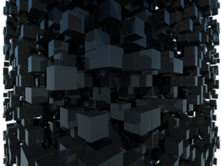 Poster - 3D abstract blocks