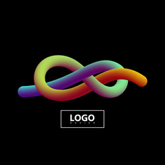 Poster - 3d blended gradient shape.
