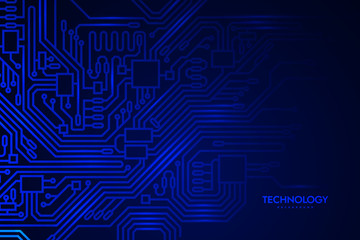 Wall Mural - Circuit board background