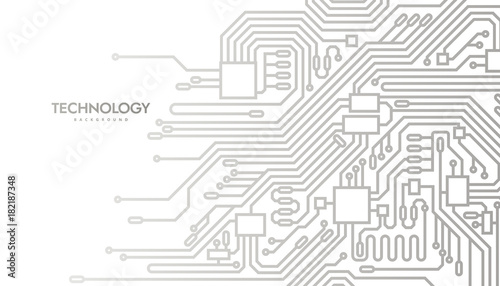 Cuadros en Lienzo Circuit board abstract background