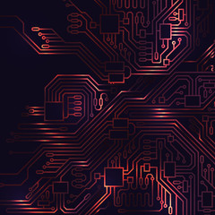 Poster - Circuit board abstract background