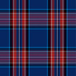 Checkered Woolen blue fabric. Pattern in Scottish style. Tartan. A classic Christmas geometric pattern. 
