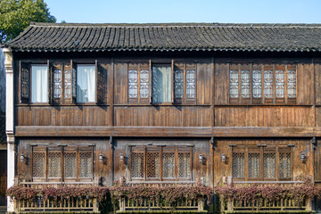 old wooden Chinese building