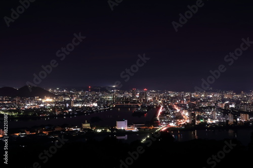 五台山展望台からの夜景stock Photo Adobe Stock
