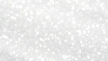 White Glitter And Bokeh For A Background.
