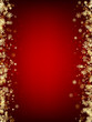 © Vjom - Red winter background with snowflakes.