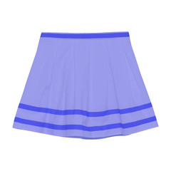 Wall Mural - Blue skirt with three stripes isolated