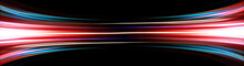 Abstract Background Of Long Explosure Tale Light On Black ,Technology Backgroud