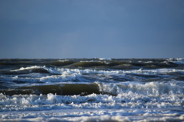 Nordseeküste nach einem Herbststurm