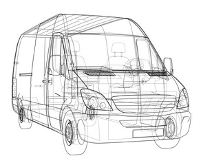 Poster - concept car. vector