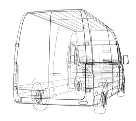 Poster - concept car. vector