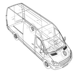 Poster - concept car. vector