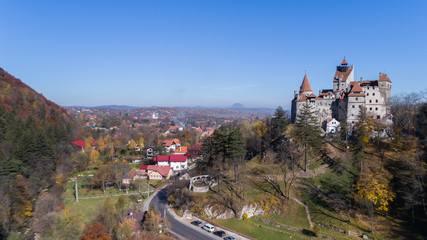 Canvas Print - Medieval Bran castle. Brasov Transylvania, Romania