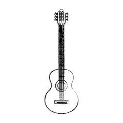 Wall Mural - Acoustic guitar music instrument