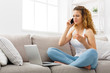 © Prostock-studio - Young girl with laptop indoors