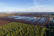 Aerial view of drained peatlands in Estonia.