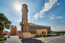 Mosque Minaret In Katara Cultural Village In Doha, Qatar, Middle East
